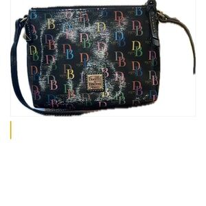 NEW Dooney & Bourke Multicolor Logo Crossbody Bag